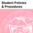Image of partial Fort Lewis ϲͶע seal with text 'Student Policies & Procedures' above it